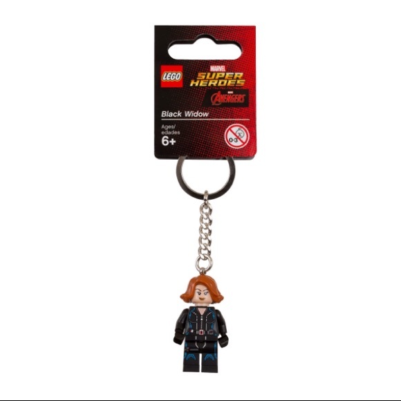 Lego Black Widow Keychain NWT *Retired* - Picture 1 of 4